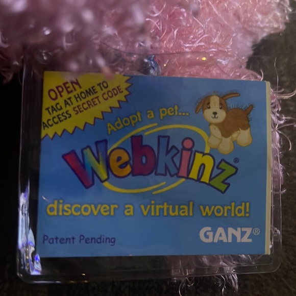 WEBKINZ Ganz Pink Poodle HM107 like new w/hang & but tag no active code - Picture 2 of 16